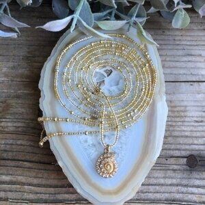 Sea Goddess Charmed Waist Beads, Belly Chain